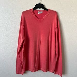 Tommy Bahama Make A Mine Reversible Long Sleeve coral Lightweight Sweatshirt 2XL
